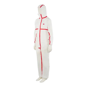 Fato-macaco de proteção 3M 4565 branco com costuras vermelhas