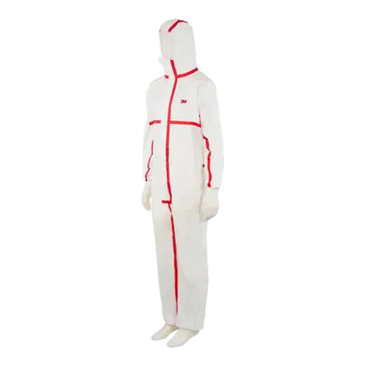 3M 4565 – fato-macaco de proteção tipo 4/5/6 Fato-macaco de proteção 3M 4565 branco com costuras vermelhas