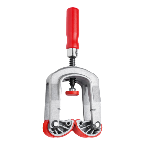 Grampo para orlas Bessey Kantenfix KF com punho vermelho