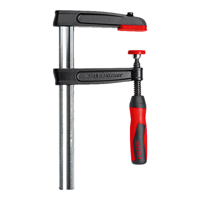 Grampo de aperto Bessey TPN com punho vermelho e preto