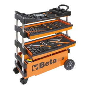 Carro de ferramentas Beta laranja tipo trolley rebatível