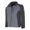 Blusão soft-shell cinzento-escuro e preto