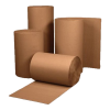 Rolos de cartão canelado castanho