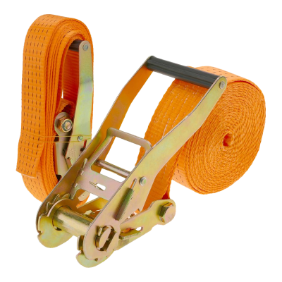 Cintas de amarração com catraca laranja de 50 mm