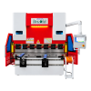 Quinadora CNC 75T CNCColgar de 2500 mm com comando DELEM DA-53TX e pedal