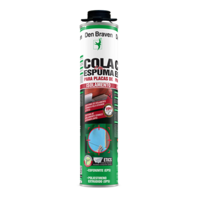 Cola em espuma Den Braven para placas de isolamento