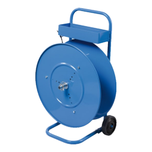Desenrolador para cintagem azul com rodas