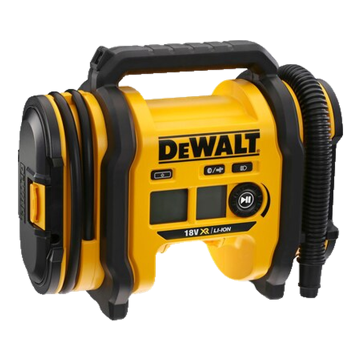 DeWALT DCC018N-XJ – compressor portátil 18V Compressor portátil DeWALT DCC018 18V amarelo e preto