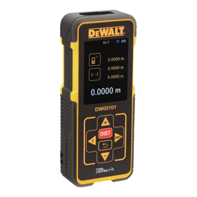 Medidor laser de distâncias DeWALT DW03101 amarelo e preto