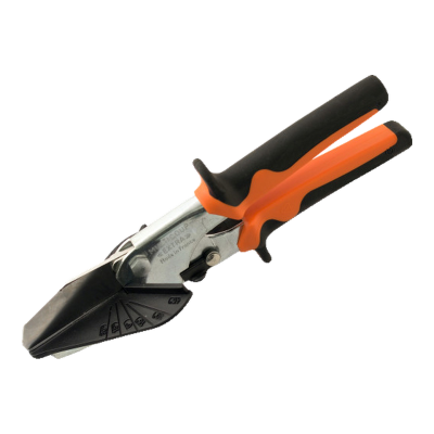 Tesoura de esquadria Edma Multi-Coup Extra laranja e preta