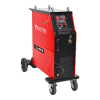Electrex MIG 404 C BASIC, máquina de soldar MIG/MAG vermelha e preta com rodas
