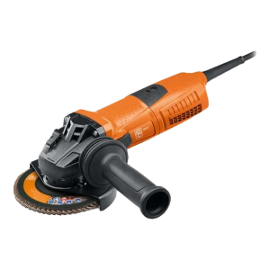 Rebarbadora compacta FEIN CG 13-125 V laranja com punho lateral