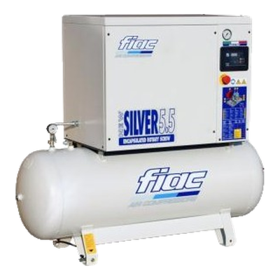 Compressor FIAC New Silver 5.5/200 de parafuso, sobre depósito de 200 L