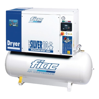 Compressor FIAC New Silver D 10/300 com secador sobre depósito de 300 L