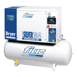 Compressor FIAC New Silver D 7.5/300 com secador sobre depósito de 300 L