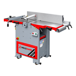 Plaina combinada Holzmann HOB305PRO com mesas de ferro fundido e guia