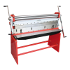 Holzmann UBM1400, máquina combinada 3 em 1 para chapa com rolos e base