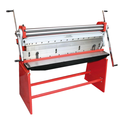 Holzmann UBM1400, máquina combinada 3 em 1 para chapa com rolos e base