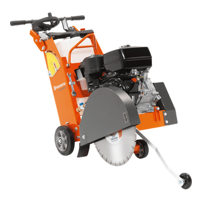 Cortadora de solo Husqvarna FS 400 LV laranja com disco