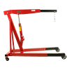 Grua para motores Kroftools vermelha com macaco hidráulico