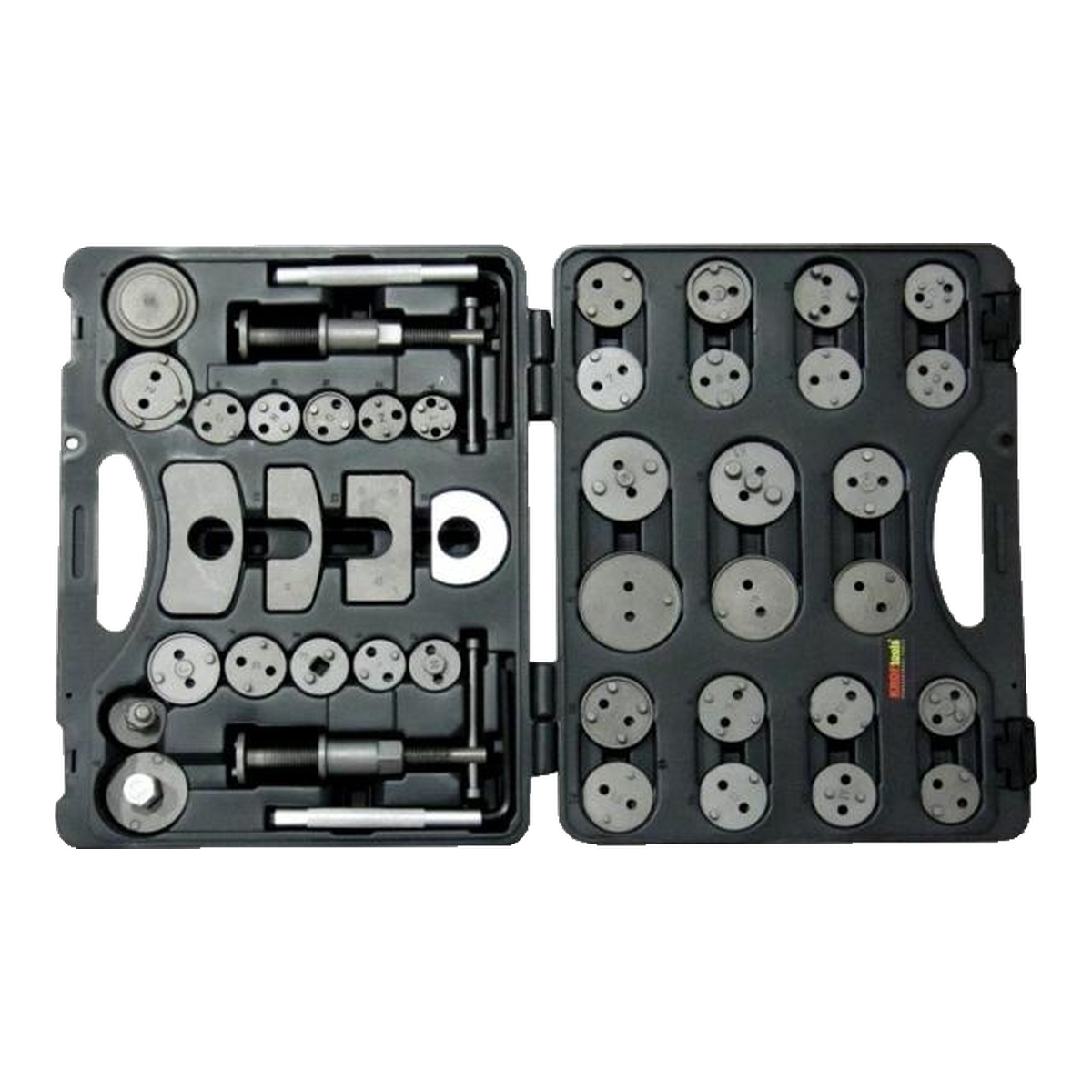 Kroftools – kit de recuar êmbolos de travão 44 peças Kit de recuar êmbolos de travão Kroftools 44 peças em mala