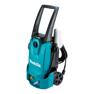 Lavadora de alta pressão Makita HW1200, verde-azulada, com rodas