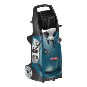 Lavadora de alta pressão Makita HW131 azul com enrolador