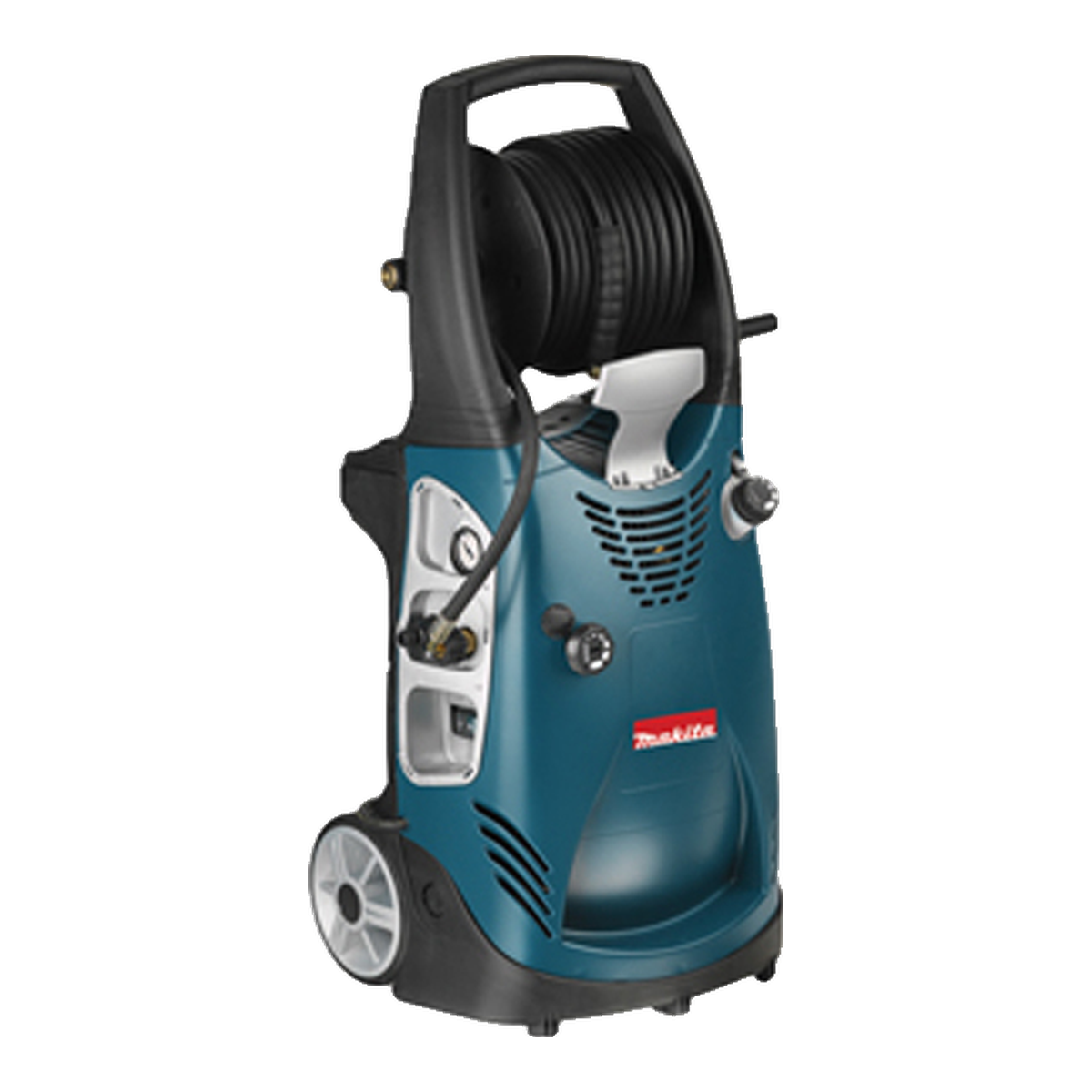 Makita HW131 – lavadora de alta pressão Lavadora de alta pressão Makita HW131 azul com enrolador