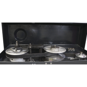 Variador mecânico do engenho Optimum DH 40BV com polias e correia, tampa superior aberta