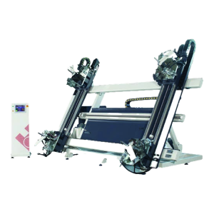 Apex IV da OZ Machine, cravadora de cantos hidráulica de quatro cabeças para alumínio