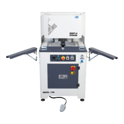 OZ Machine Orion I SN, soldadora de uma cabeça para PVC com suportes laterais