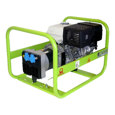 Gerador Pramac E5000 verde com motor Honda