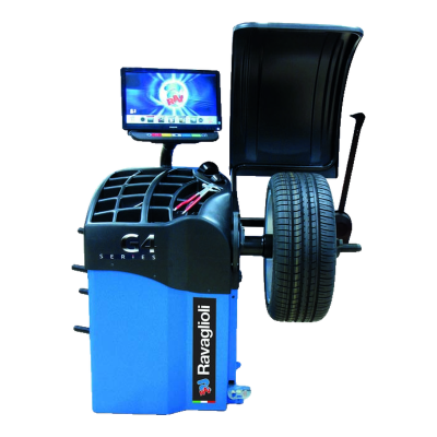 Equilibradora de rodas Ravaglioli G4.140WS azul com monitor