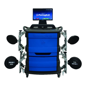 Alinhador 3D Ravaglioli RAV TD3200SP azul com monitor e garras