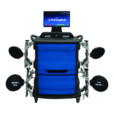 Alinhador 3D Ravaglioli RAV TD3200SP azul com monitor e garras