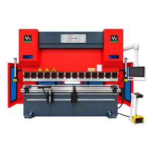 Quinadora CNC 220T RealMach de 3200 mm com comando DELEM DA-53TX e pedal