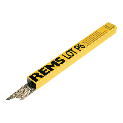 Varetas de solda REMS Lot P6 em embalagem amarela