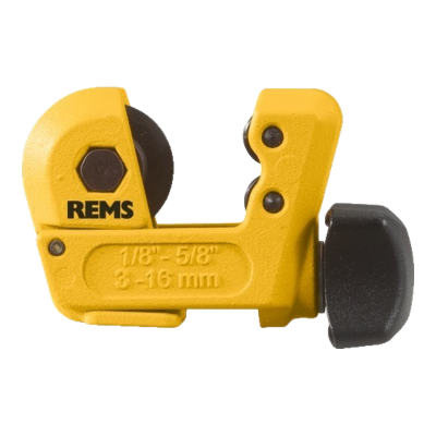Corta-tubos REMS RAS Cu-INOX amarelo para tubos de 3 a 16 mm