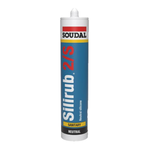 Silicone sanitário Soudal Silirub 2S em cartucho