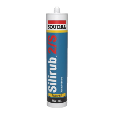 Silicone sanitário Soudal Silirub 2S em cartucho