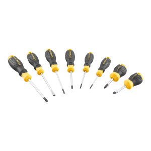 Conjunto de 8 chaves de fendas Stanley Cushion Grip