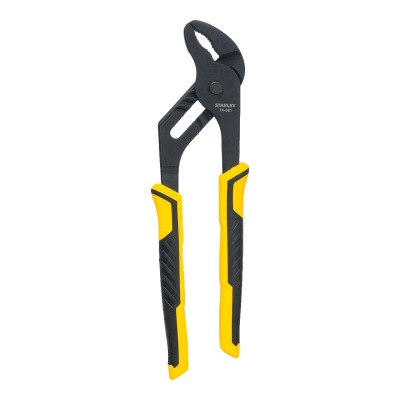Alicate de juntas ranhuradas Stanley Dynagrip amarelo e preto
