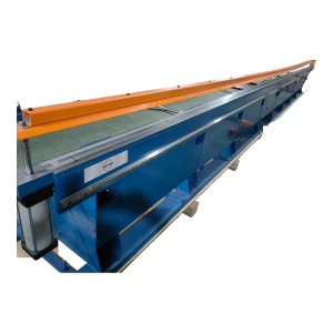 Viradeira eletromagnética RealMach de 6 m, azul com asa laranja e chapa RealMach na frente