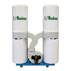 Aspirador industrial Woodman DE-300/1 com dois sacos brancos